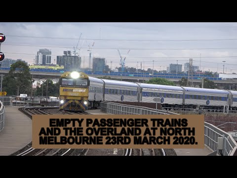 4K Empty V/Line Passenger Trains & The Last Overland (for the time being) at North Melbourne