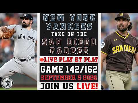 🔴 LIVE Yankees vs Padres | Carlos Rodon vs Robbie Ray | PLAY-BY-PLAY
