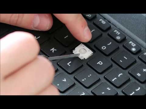 How To Fix Dell Laptop Keyboard Key - Key Repair Letter Number Arrow Small Key