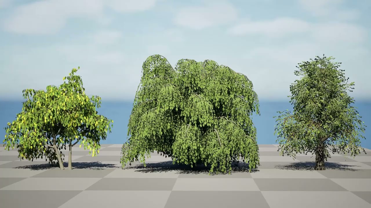 North American Common Trees 3D Model