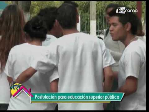 Postulación para educación superior pública