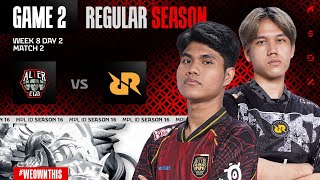 Download lagu ALTER EGO  vs RRQ HOSHI | Regular Season Week 8 Day 2 | Game 2 | #MPLIDS16 mp3