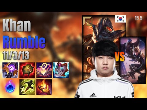 Khan Top Rumble vs Quinn lol KR solo rank Full Game 15.5 | 칸 럼블 vs 퀸
