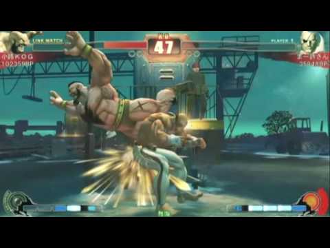 SF4:KOG (Za),Uryo (Vi),Noriyasu (Go) vs Coop (Bl),Mamoto-san (Sa),Yazuya (Ru) - NSB 12