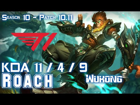 T1 Roach WUKONG vs HECARIM Top - Patch 10.11 KR Ranked