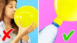 15 BRILLIANT LIFE HACKS WITH BALLOONS