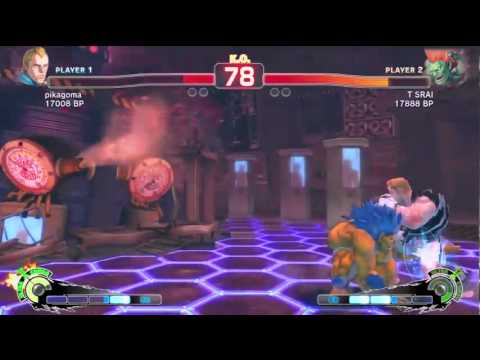 SSF4 pikagoma (Abel) VS T SRAI (Blanka)