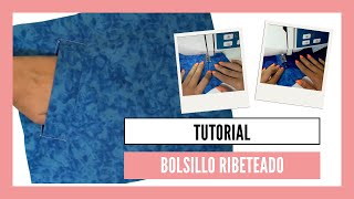 Cómo hacer un bolsillo ribeteado o de vivo