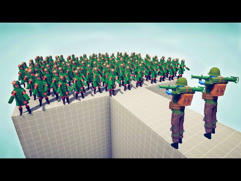 US ARMY SOLDIER vs 100x UNITS v2 - Totally Accurate Battle Simulator TABS