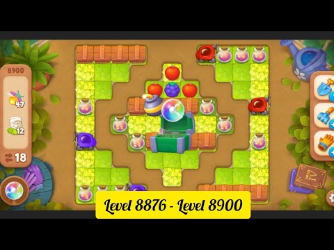 Gardenscapes ( Level 8876 - Level 8900 ) - All Puzzles - Gameplay PART - 407