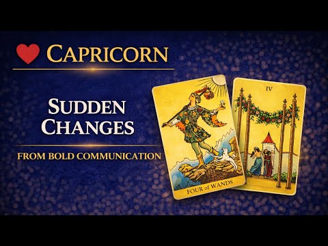 ❤️CAPRICORN-A SUDDEN MESSAGE CHANGES EVERYTHING! |Tarot Love Reading