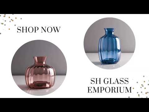 European style light luxury glass transparent vase - exquisi...