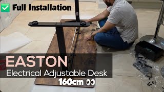 💁 Easton Electric Adjustable Desk (160cm) – Full Unboxing, Installation & Complete Setup Guide