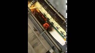 Fire in a bus near dhaulakuan, New Delhi. Fortunately no one got injured.