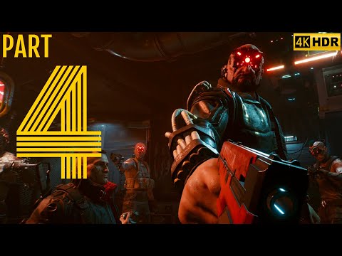 CyberPunk 2077 Walkthrough Part 4 (4K HDR 60 FPS) ACT 1 : The Pickup Mission | A run in with ROYCE