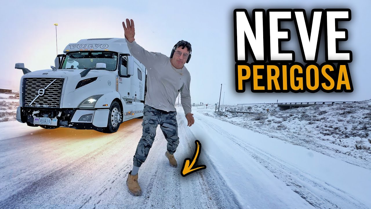 TRANCARAM A RODOVIA POR CAUSA DA NEVE ⛄️  ACIDENTE GRAVE TIVE QUE PARAR O CAMINHÃO FIQUEI COM MEDO 😟