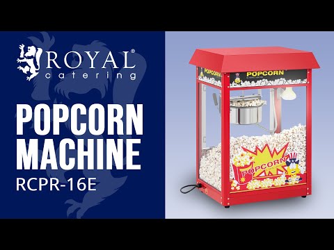 video - Mașină de popcorn - roșie