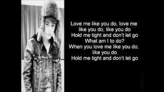 Jaden Smith feat. Justin Bieber - Love Me Like You Do (Lyrics on Screen)