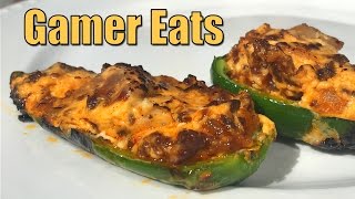 GAMER EATS: Stuffed Peppers & Smoked Nachos ON THE GRILL