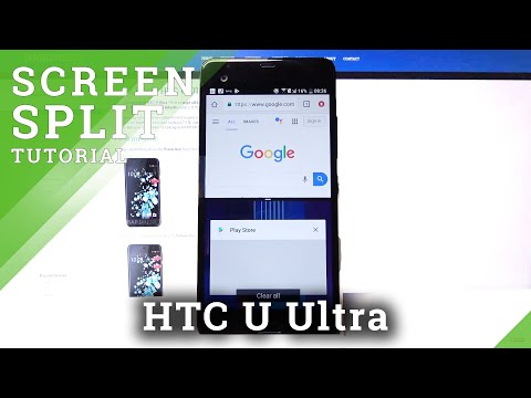 How to Use Split Screen View in HTC U Ultra – Open Two Apps on Display