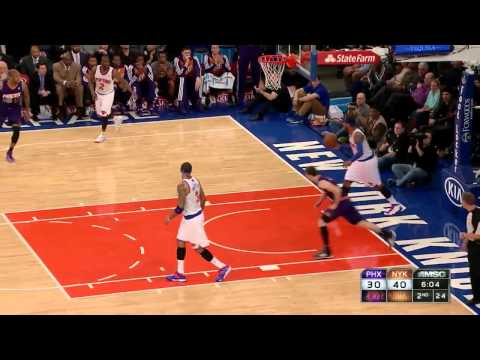 Knicks matador D, Dragic layup - 2014.01.13