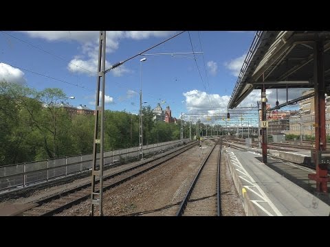 Cab ride Stockholm - Västerås - Örebro - Hallsberg - Göteborg, part 1 Norra bantorget - Västerås