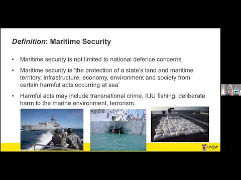 Webinar, " The Role of Informal Law-making to Resolve Contemporary Maritime Security Challenges".
