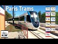 Paris trams all the lines compilation