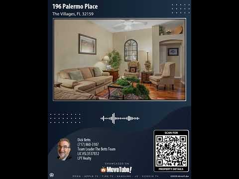 196 Palermo Place, The Villages, FL 32159 | 3 Bedroom Home For Sale