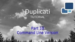 Download the video "Duplicati Tutorial   10 Command Line Version"