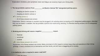 IMPROV online traffic school Final test Right answer 2020 new CA,get $5 OFF LINK in description