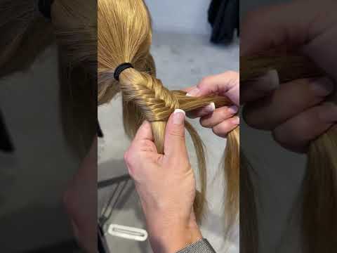 How to fishtail braid #fishtailbraid #braids #braidstyles #braidtutorial #hairvideo #ponytail #hair