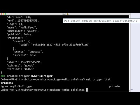 Creating actions in OpenWhisk