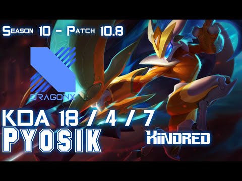 DRX Pyosik KINDRED vs EKKO Jungle - Patch 10.8 KR Ranked