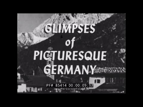 “ GLIMPSES OF PICTURESQUE GERMANY ” 1952 TRAVELOGUE FILM   HAMBURG, COLOGNE, LINDAU, MUNICH   85414