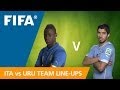 Italy v. Uruguay - Teams Announcement