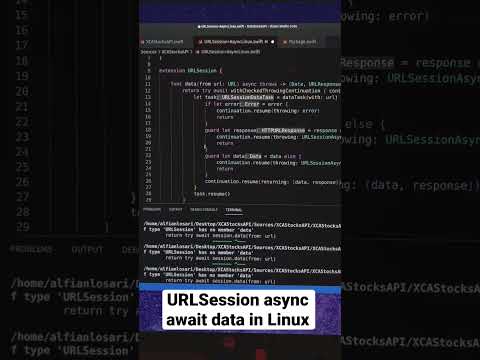 Swift URLSession with Async Await on Linux thumbnail