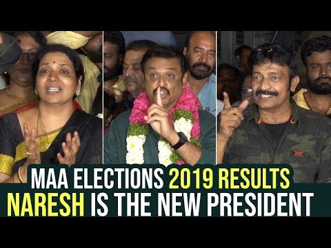 Actor Naresh Elected As New President Of MAA 2019