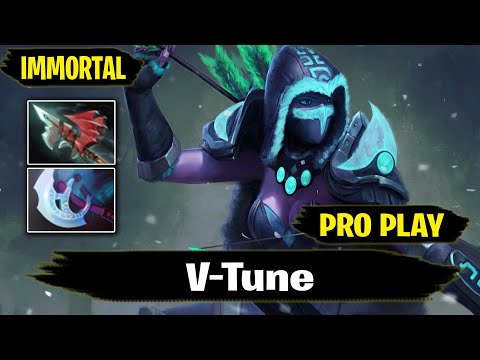 Drow Ranger Pro Gameplay by V-Tune IMMORTAL Rank Dota 2