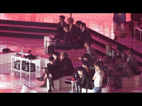 뉴이스트, 갓7, 몬스타엑스 NU'EST, GOT7, MONSTA X : BTS '디오니소스 dionysus' : 저화질 직캠 fancam : feat. 아미 ARMY
