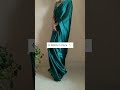 Different Shades Of Green Satin Sarees Shorts Youtubeshorts