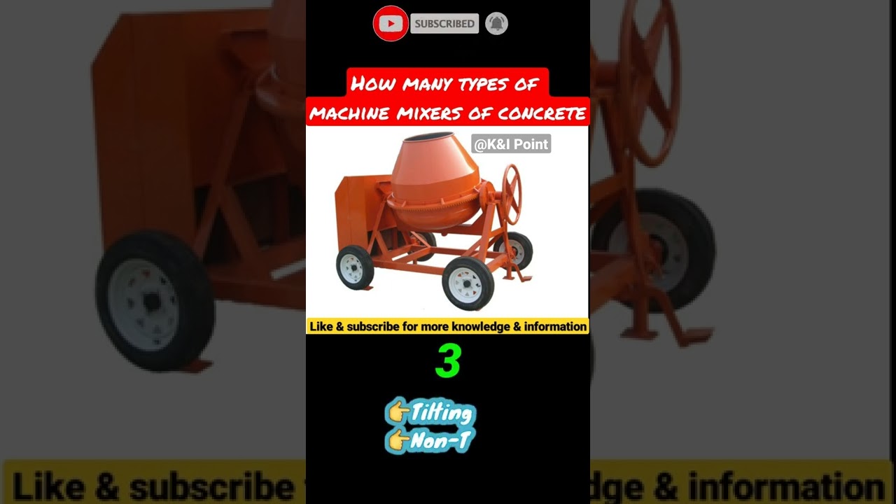 How many types  of #machine #mixers of #concrete? #civilengineering #civil #yt #shorts #trending