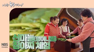 [나는농부다 296회] 산마늘(명이나물) 장아찌 체험
