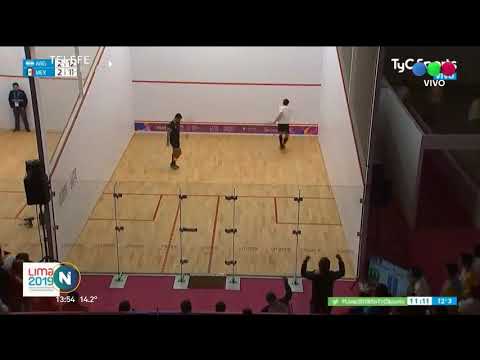 Argentina quiere una medalla: Robertino Pezzota a semifinales en squash