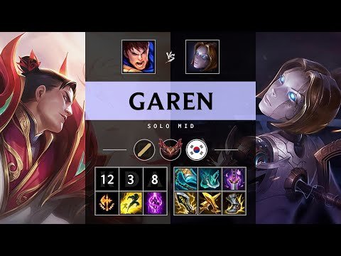 Garen Mid vs Orianna: Legendary - KR Grandmaster Patch 14.23