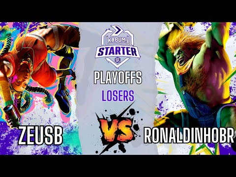 SF6 👊 Zeusb (Kimberly) vs RonaldinhoBR (Blanka) 👊 KaBuM! Starter SF6 - Playoffs - Losers Round 1