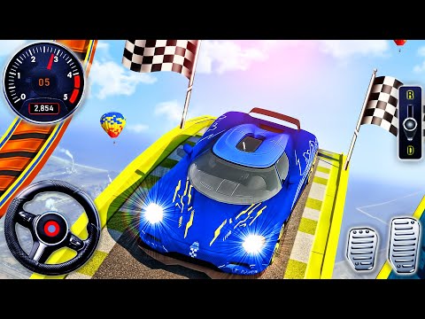 Superhero Impossible Car Tracks Racing 3D - GT Mega Ramp Car Stunts Driving - Android GamePlay