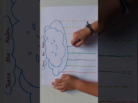 Standing Line Worksheet for Nursery & Playgroup | Writing Basics #nurseryworksheets #shortsvideo