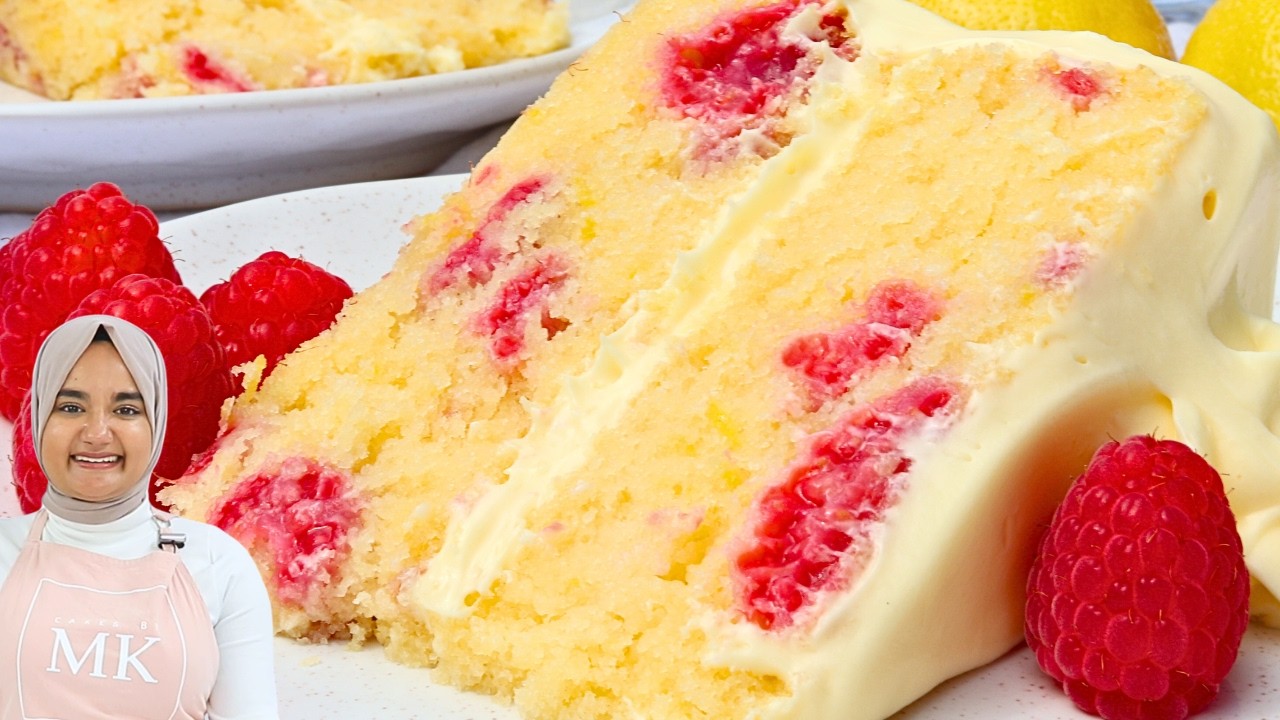 The only LEMON RASPBERRY CAKE recipe you'll ever need
