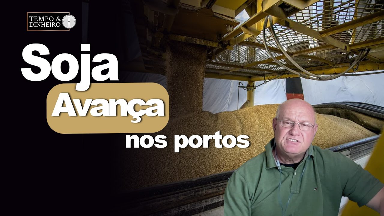 Soja avançando nos portos